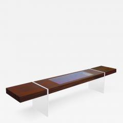 Vladimir Kagan Custom Kagan Illuminated Rosewood Low Table - 188903