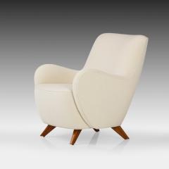 Vladimir Kagan Early Rare High Back Barrel Lounge Chair and Ottoman by Vladimir Kagan - 2434180