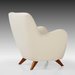 Vladimir Kagan Early Rare High Back Barrel Lounge Chair and Ottoman by Vladimir Kagan - 2434184