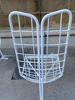 Vladimir Kagan FABULOUS SET OF 4 WHITE PAINTED STEAL CAPRICORN CHAIRS BY VLADIMIR KAGAN - 3023878