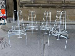 Vladimir Kagan FABULOUS SET OF 4 WHITE PAINTED STEAL CAPRICORN CHAIRS BY VLADIMIR KAGAN - 3023922