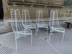 Vladimir Kagan FABULOUS SET OF 4 WHITE PAINTED STEAL CAPRICORN CHAIRS BY VLADIMIR KAGAN - 3023923