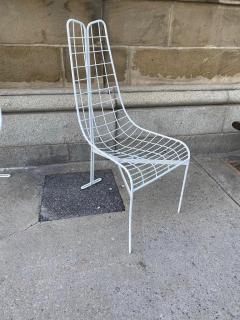 Vladimir Kagan FABULOUS SET OF 4 WHITE PAINTED STEAL CAPRICORN CHAIRS BY VLADIMIR KAGAN - 3023934