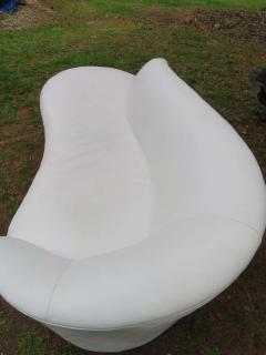 Vladimir Kagan Fabulous Vladimir Kagan White Leather Cloud Sofa Weiman 1980s - 1241020