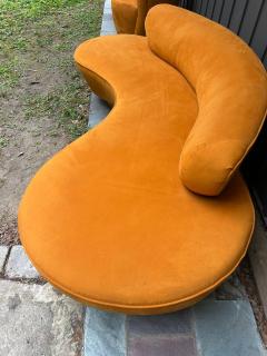 Vladimir Kagan Gorgeous Butternut Vladimir Kagan Serpentine Cloud Sofa Mid Century Modern - 4696967