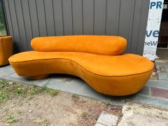 Vladimir Kagan Gorgeous Butternut Vladimir Kagan Serpentine Cloud Sofa Mid Century Modern - 4696970