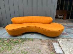 Vladimir Kagan Gorgeous Butternut Vladimir Kagan Serpentine Cloud Sofa Mid Century Modern - 4696997