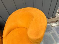 Vladimir Kagan Gorgeous Pair Vladimir Kagan Directional Swivel Nautilus Chair Mid Century - 4696951
