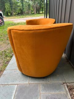 Vladimir Kagan Gorgeous Pair Vladimir Kagan Directional Swivel Nautilus Chair Mid Century - 4696961