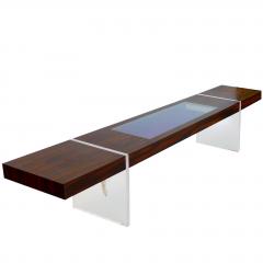 Vladimir Kagan Illuminating Coffee Table Custom Made by Vladimir Kagan - 1950728