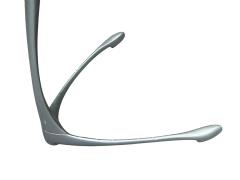 Vladimir Kagan MODERNIST ALUMINUM UNICORN SIDE TABLES IN THE MANNER OF VLADIMIR KAGAN - 4740226