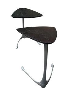 Vladimir Kagan MODERNIST ALUMINUM UNICORN SIDE TABLES IN THE MANNER OF VLADIMIR KAGAN - 4740228