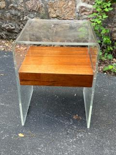 Vladimir Kagan MODERNIST WOOD AND LUCITE FLOATING TABLES BY VLADIMIR KAGAN - 2532963