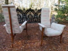 Vladimir Kagan Magnificent Pair Vladimir Kagan style Sculptural 3 Leg Lounge Chairs Mid Century - 1032310