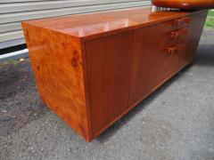 Vladimir Kagan Magnificent Rare Kidney Shaped Vladimir Kagan Burl Desk Credenza Mid Century - 4609237