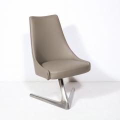 Vladimir Kagan Mid Century Modernist Vladimir Kagan Chromecraft Sculpta Unicorn Swivel Chair - 3040747