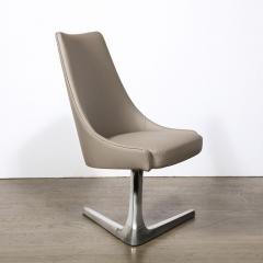 Vladimir Kagan Mid Century Modernist Vladimir Kagan Chromecraft Sculpta Unicorn Swivel Chair - 3040749