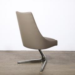 Vladimir Kagan Mid Century Modernist Vladimir Kagan Chromecraft Sculpta Unicorn Swivel Chair - 3040773