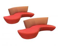 Vladimir Kagan Midcentury Pair of Curved Serpentine Bilboa Sofas by Vladimir Kagan for Preview - 1946061