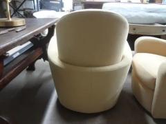 Vladimir Kagan Pair Of Michael Wolk Style Swivel Chairs - 3649597