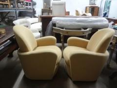 Vladimir Kagan Pair Of Michael Wolk Style Swivel Chairs - 3649598