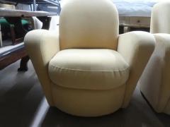 Vladimir Kagan Pair Of Michael Wolk Style Swivel Chairs - 3649668