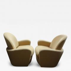 Vladimir Kagan Pair Of Michael Wolk Style Swivel Chairs - 3655174