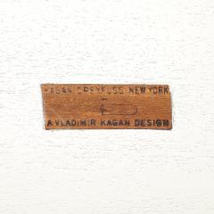 Vladimir Kagan Pair of Documented Off White Inset Tile Vladimir Kagan Nested Side Tables - 4514334