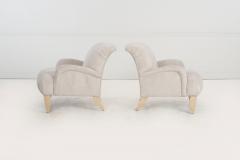 Vladimir Kagan Pair of Kagan Style Lounge Chairs for Design Studio 1980c - 4451068