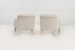 Vladimir Kagan Pair of Kagan Style Lounge Chairs for Design Studio 1980c - 4451070