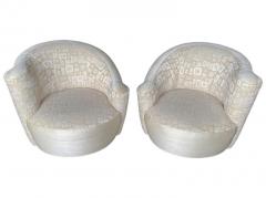 Vladimir Kagan Pair of Mid Century Modern Swivel Lounge Nautilus Chairs by Vladimir Kagan - 1939516