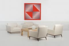 Vladimir Kagan Pair of Oversized Lounge Chairs Attributed to Vladimir Kagan c 1985 - 4473066