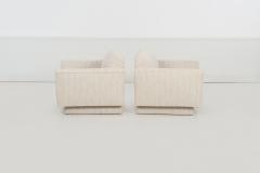 Vladimir Kagan Pair of Oversized Lounge Chairs Attributed to Vladimir Kagan c 1985 - 4473070