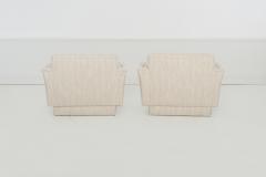 Vladimir Kagan Pair of Oversized Lounge Chairs Attributed to Vladimir Kagan c 1985 - 4473073