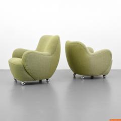 Vladimir Kagan Pair of Rare Vladimir Kagan Barrel Lounge Chairs - 331984