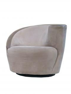 Vladimir Kagan Pair of Vladimir Kagan Corkscrew Lounge Swivel Chairs for Directional - 1817086