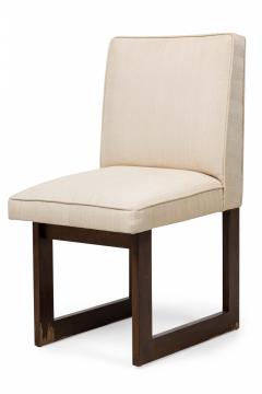 Vladimir Kagan Pair of Vladimir Kagan Nobu or Cubist Walnut Upholstered Dining Chairs - 4274213
