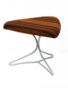 Vladimir Kagan Pair of Vladimir Kagan Tripod Stools Ottomans Footchair Vanity Chairs - 1775652