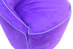Vladimir Kagan Purple Corkscrew Swivel Lounge Chair - 2380620