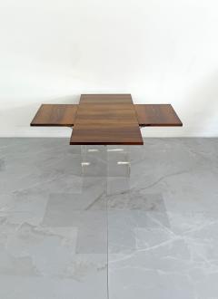Vladimir Kagan Rare Rosewood Lucite Tic Tac Toe Expandable Coffee Table by Vladimir Kagan - 4726825