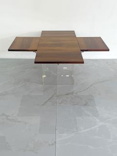 Vladimir Kagan Rare Rosewood Lucite Tic Tac Toe Expandable Coffee Table by Vladimir Kagan - 4726829
