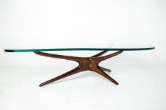 Vladimir Kagan Rare Vladimir Kagan Tri Symmetric Walnut Coffee Table - 4712703