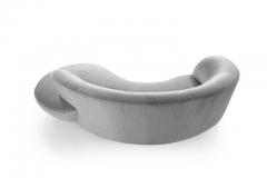 Vladimir Kagan Serpentine Sofa by Vladimir Kagan in Grey Royal Alpaca - 1204911