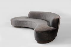 Vladimir Kagan Serpentine Sofa by Vladimir Kagan in Mohair Model 150BS 2000s - 3866428