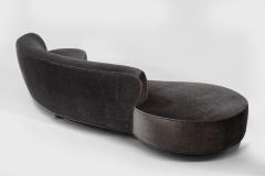 Vladimir Kagan Serpentine Sofa by Vladimir Kagan in Mohair Model 150BS 2000s - 3866431