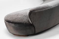 Vladimir Kagan Serpentine Sofa by Vladimir Kagan in Mohair Model 150BS 2000s - 3866437