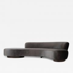 Vladimir Kagan Serpentine Sofa by Vladimir Kagan in Mohair Model 150BS 2000s - 3868601