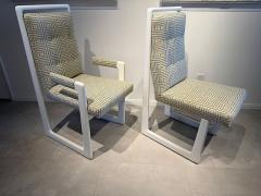 Vladimir Kagan Set of 10 American Modern White Lacquer Nobadeer Chairs Vladimir Kagan 1960 - 4611265