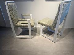 Vladimir Kagan Set of 10 American Modern White Lacquer Nobadeer Chairs Vladimir Kagan 1960 - 4611287