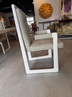 Vladimir Kagan Set of 10 American Modern White Lacquer Nobadeer Chairs Vladimir Kagan 1960 - 4611289